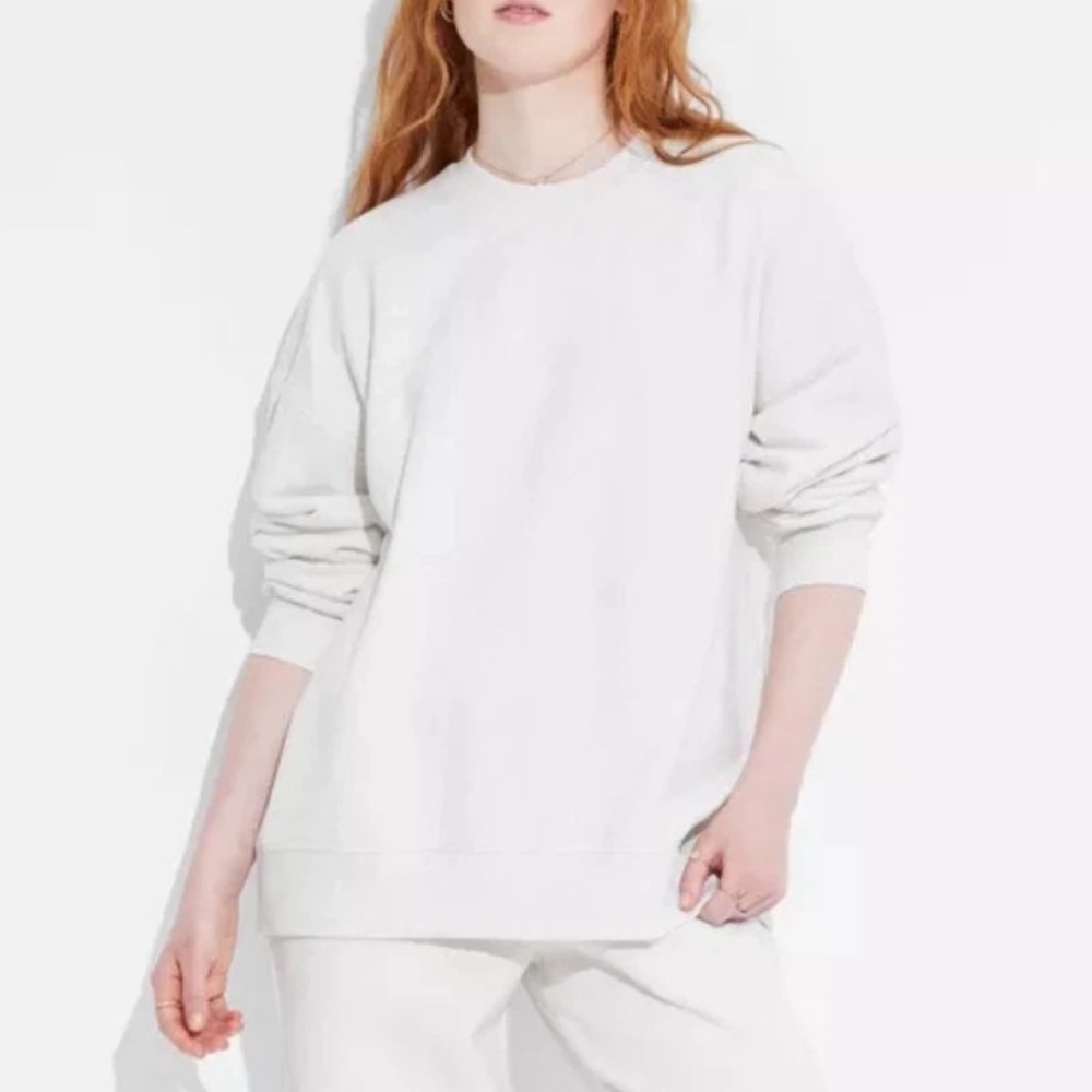 Wild Fable Heather Gray Oversized Pullover Sweatshirt